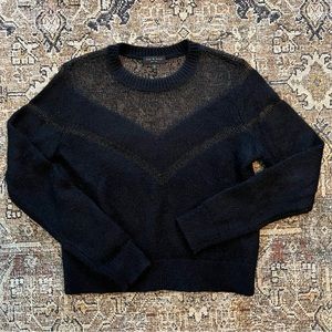 Rag & Bone Sweater with Mesh Metallic detail